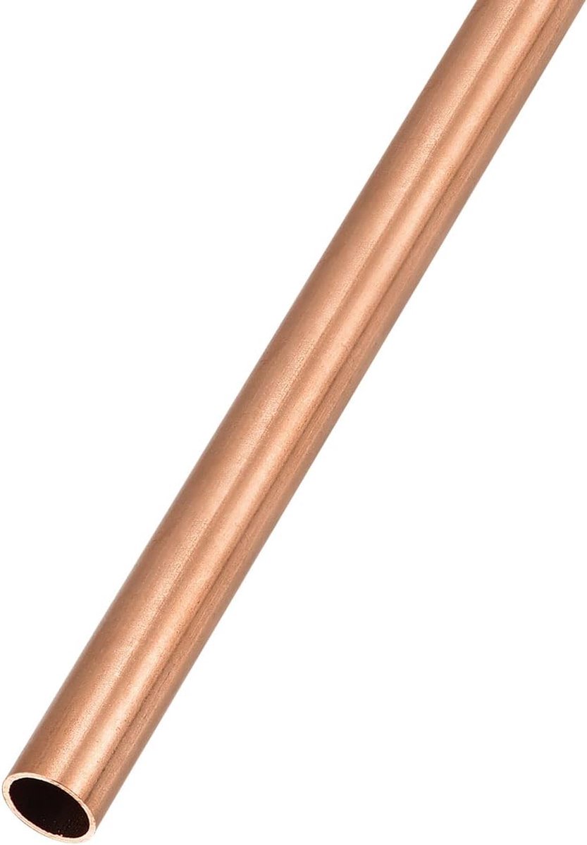 Koperen buis (7 mm AD x 0,5 mm wand D x 300 mm L) rechte slangen - voor thuis, meubels, machines en doe-het-zelvers