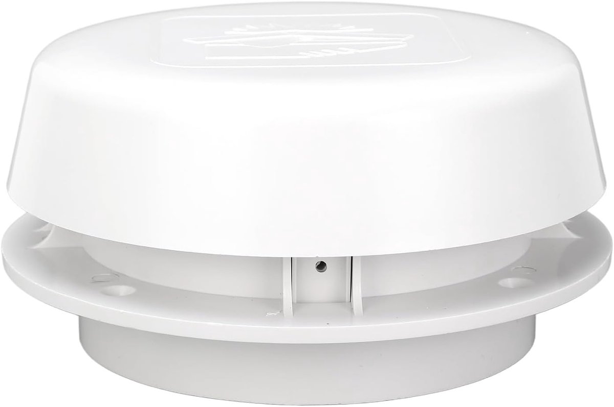 Dakventilatiekap, Ronde Paddenstoelventilatiekap met Gaas voor Camperjacht, Geschikt voor Campers, Campers, Campers, Jachten, Badkamers, Keukens, Magazijnen, Lounges, Gemaakt