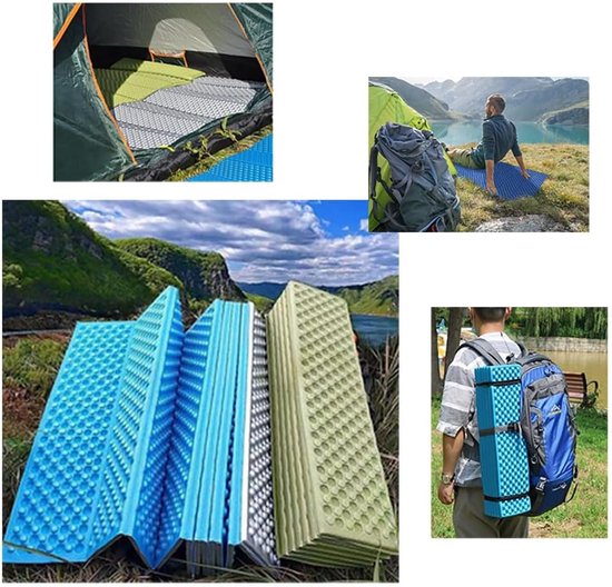camping grondmat van aluminiumfolie, aluminium camping slaapmatten, gesloten cel kamp schuim mat, isolatie vloermatten voor tent, reflecterende mat 72x23,6 inch van Camping — afbeelding 5