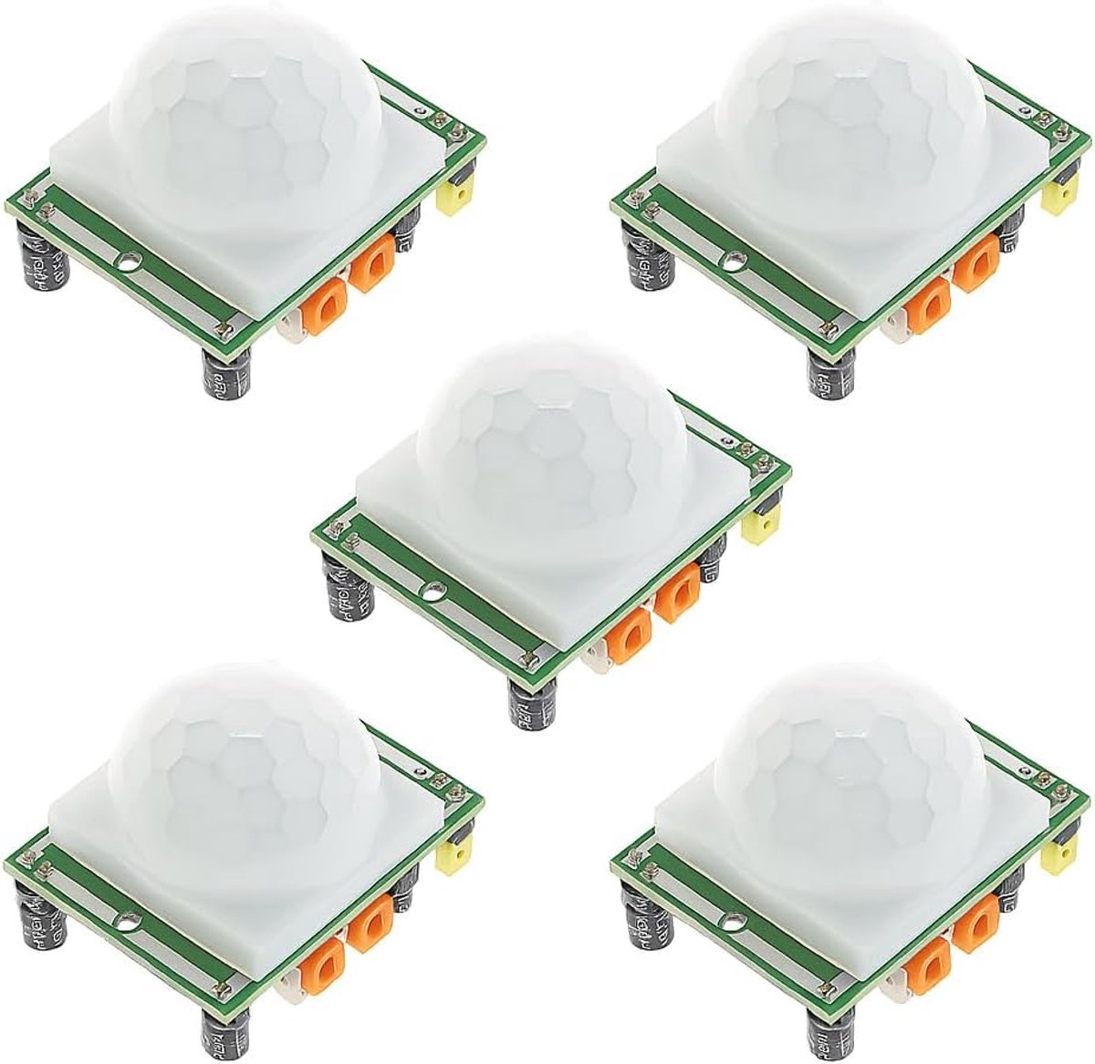 5 stuks infraroodmodules, menselijke PIR-bewegingssensor, HC-SR501, compatibel met Arduino, Domo-afdekking, printplaat, elektronische componenten, automatiseringsprojecten.
