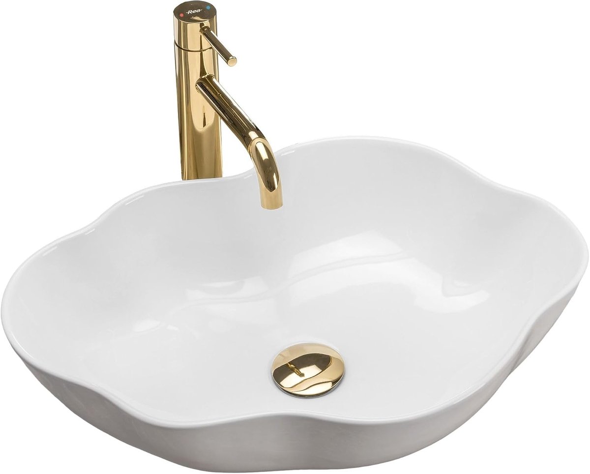 WASTAFEL PEARL WIT Wastafel 515 x 375 x 135 mm Keramiek (Wit)