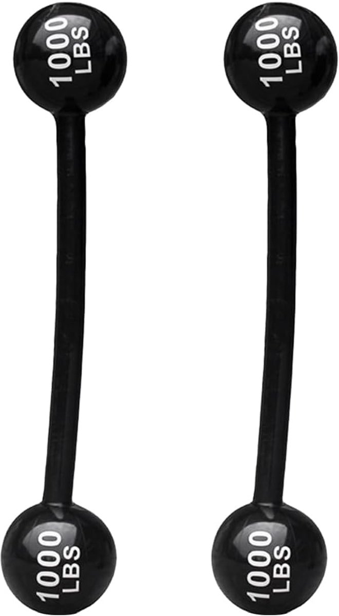 2Pcs Opblaasbare Barbells Opblaasbare Barbells Party Sport Interactieve Rekwisieten Opblaasbare Halters Geschikt Voor Circus Strongman Maskerade Accessoires