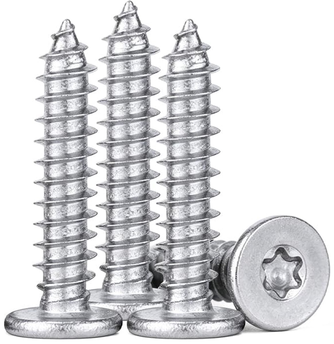 20 Torx-zelftappende schroeven M5 x 40 mm, platte verzonken kop, roestvrij staal 304 zelfborend voor timmerwerk en plaatwerk