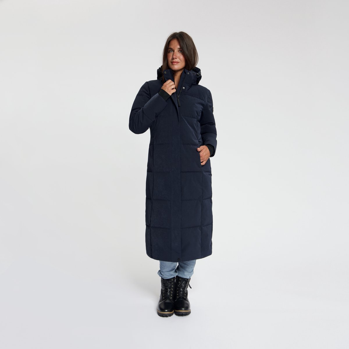 Travelin’ Andels Dames Puffer winterjas Waterdicht Blauw