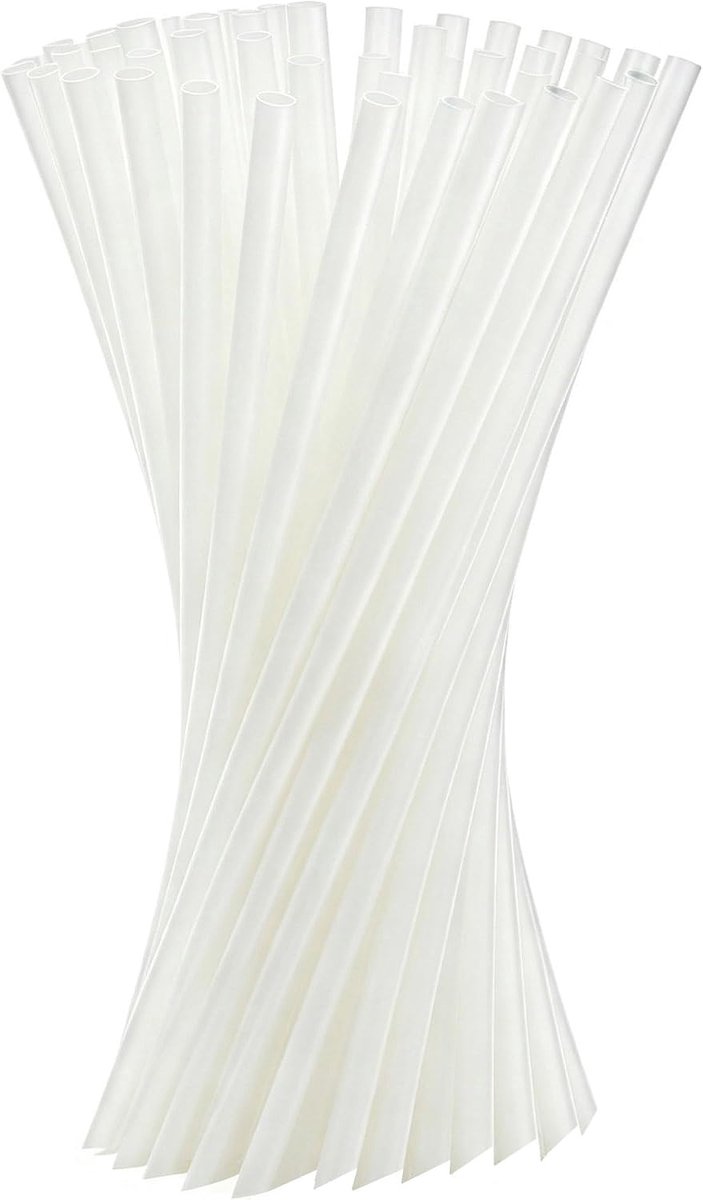 Rietjes, rietjes, herbruikbaar, 210 mm × 6 mm, cocktailrietjes