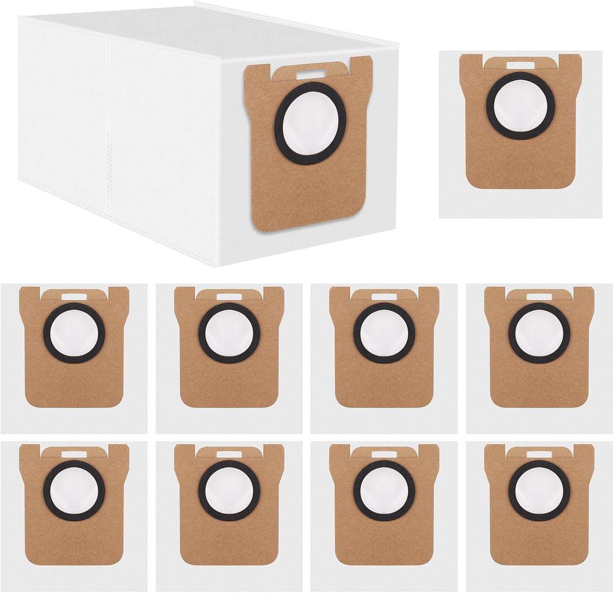10-delige stofzuigeraccessoireset voor Xiaomi X20+/Xiaomi X10+/Dreame L10s Ultra/Dreame L10 Ultra/Dreame L20 Ultra robotstofzuiger, 3 liter zak accessoires