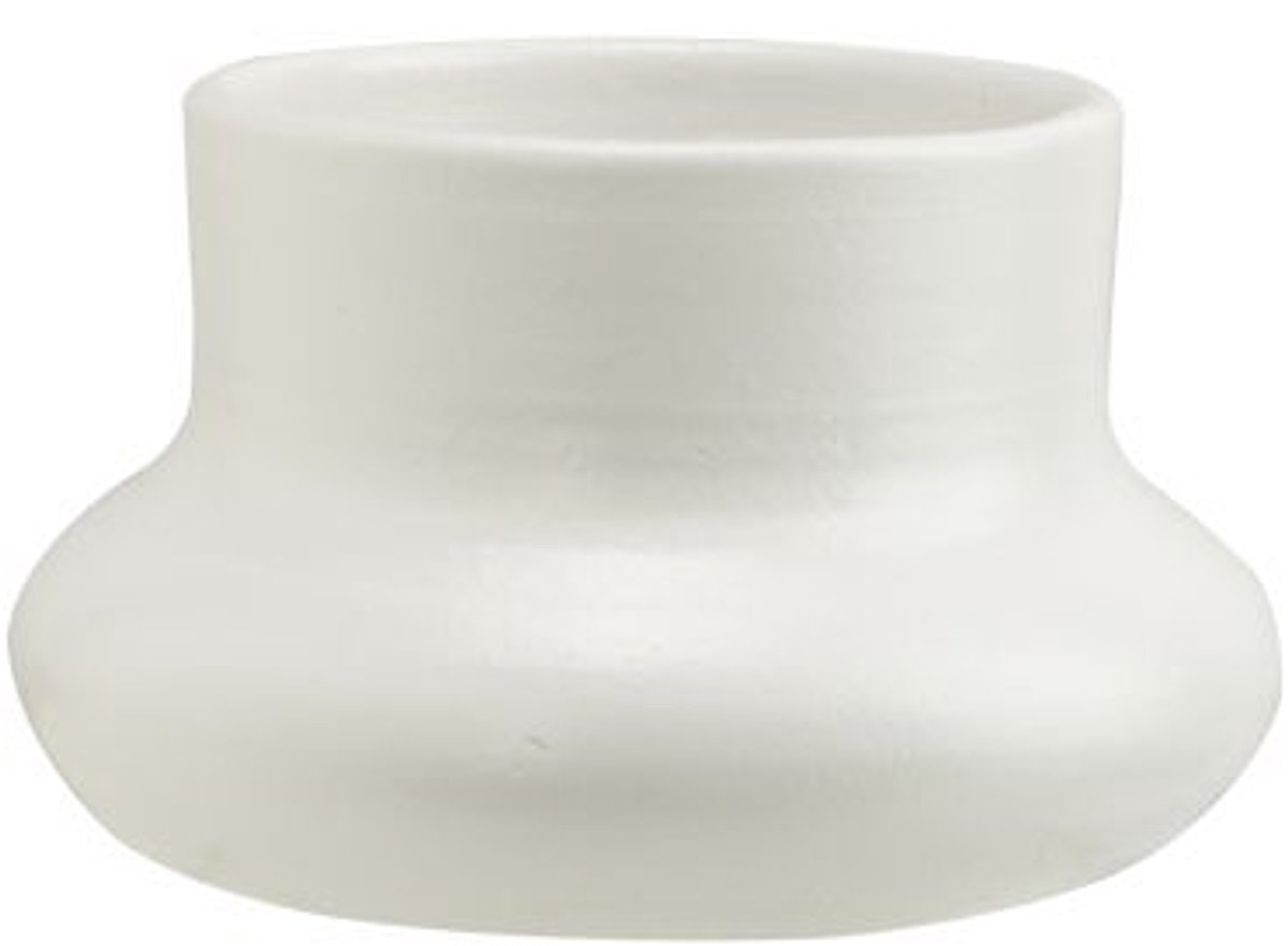 Cosy @ Home Schaal Cold Wit 18x18xh11cm Rond Aardewe