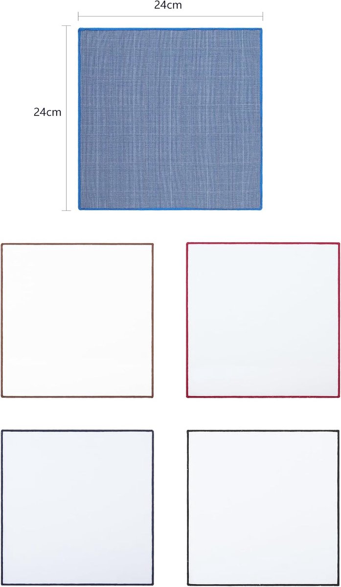 7 cm Smalle Gebreide Stropdas & 33×33 cm Pochet Sets
