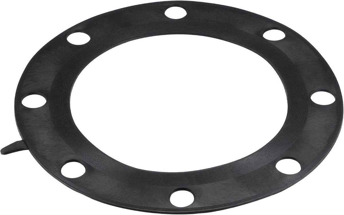 Rubberen flens afdichting volledige flens voor 8 inch DN200 buis 8 boutgaten zwart platte afdichting