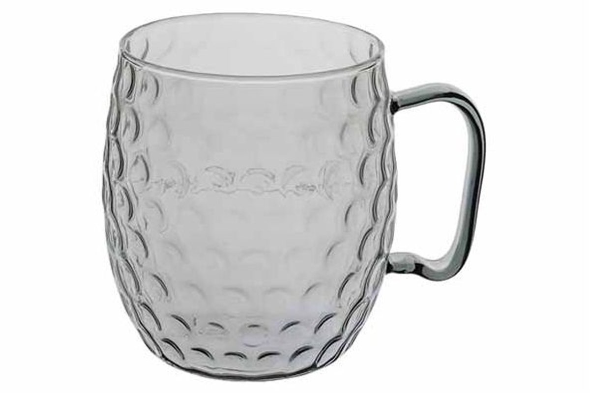 Moscow Mule Glass Hammertone Zwart Transparant