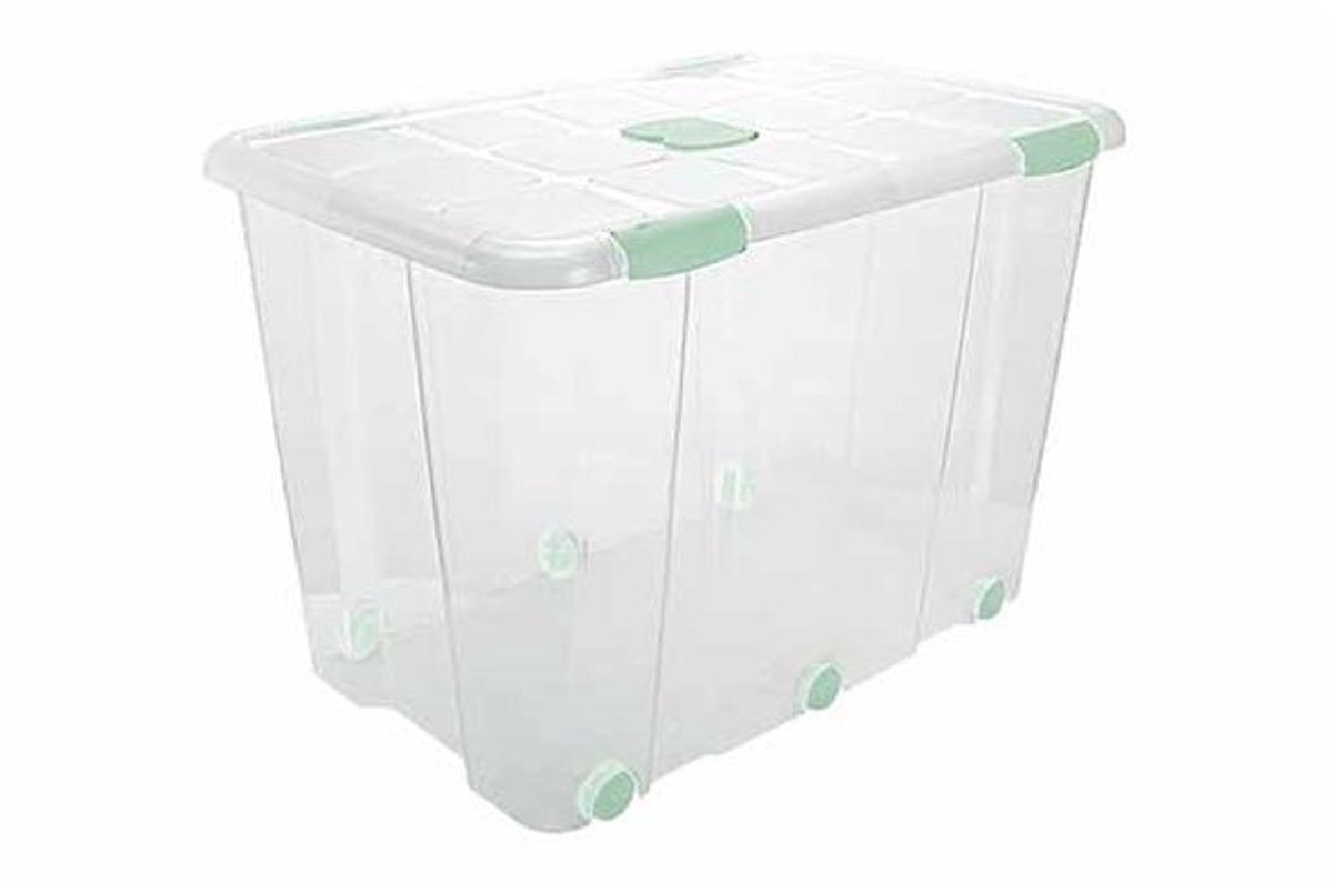 Opbergbox Nº19 160l Met Sluitingen En Wielen