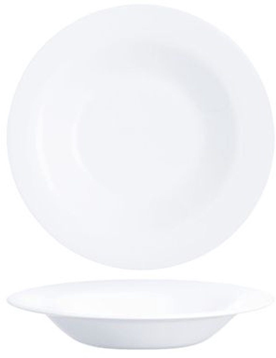 Bordenset Arcoroc Intensity Wit 6 Stuks Glas 22 cm
