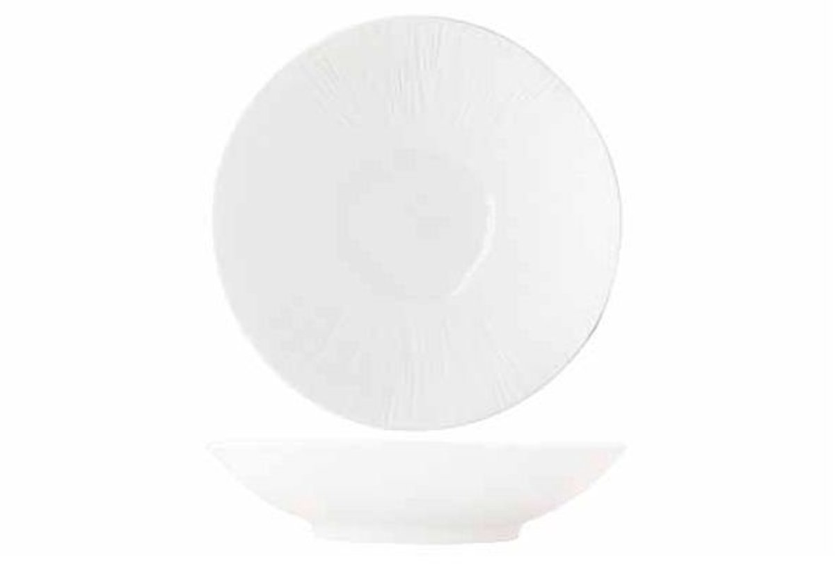 Pure White Diep Bord D26,5xh6cm