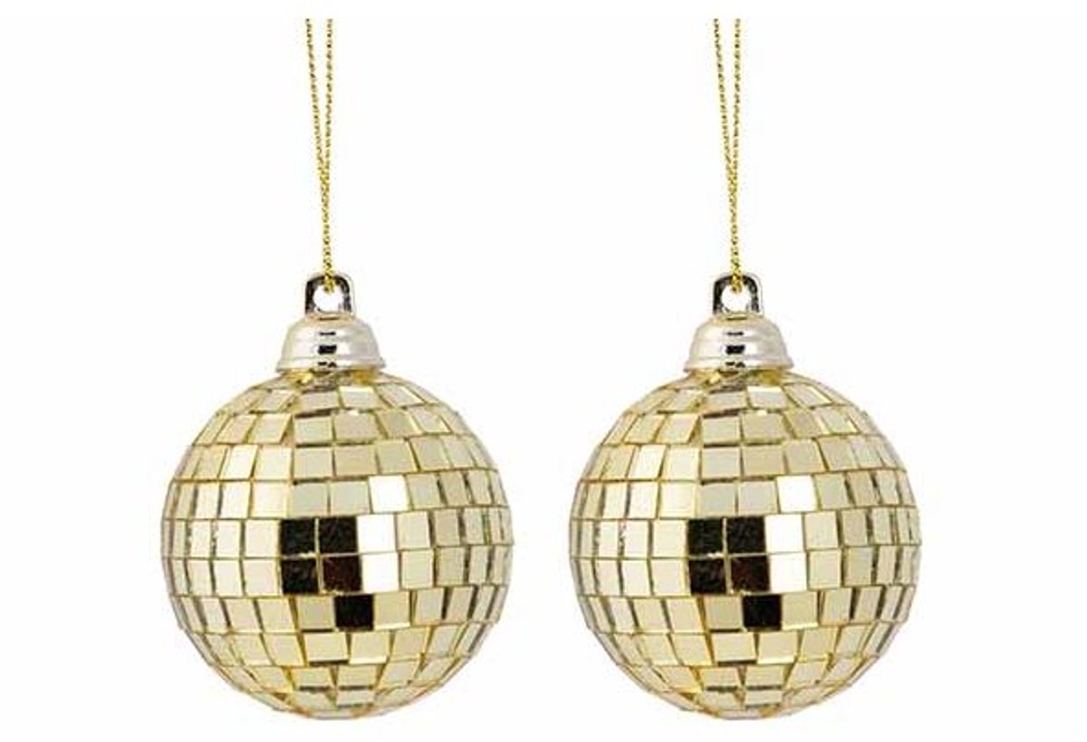 Bal Disco Goud 7x7xh7cm Kunststof