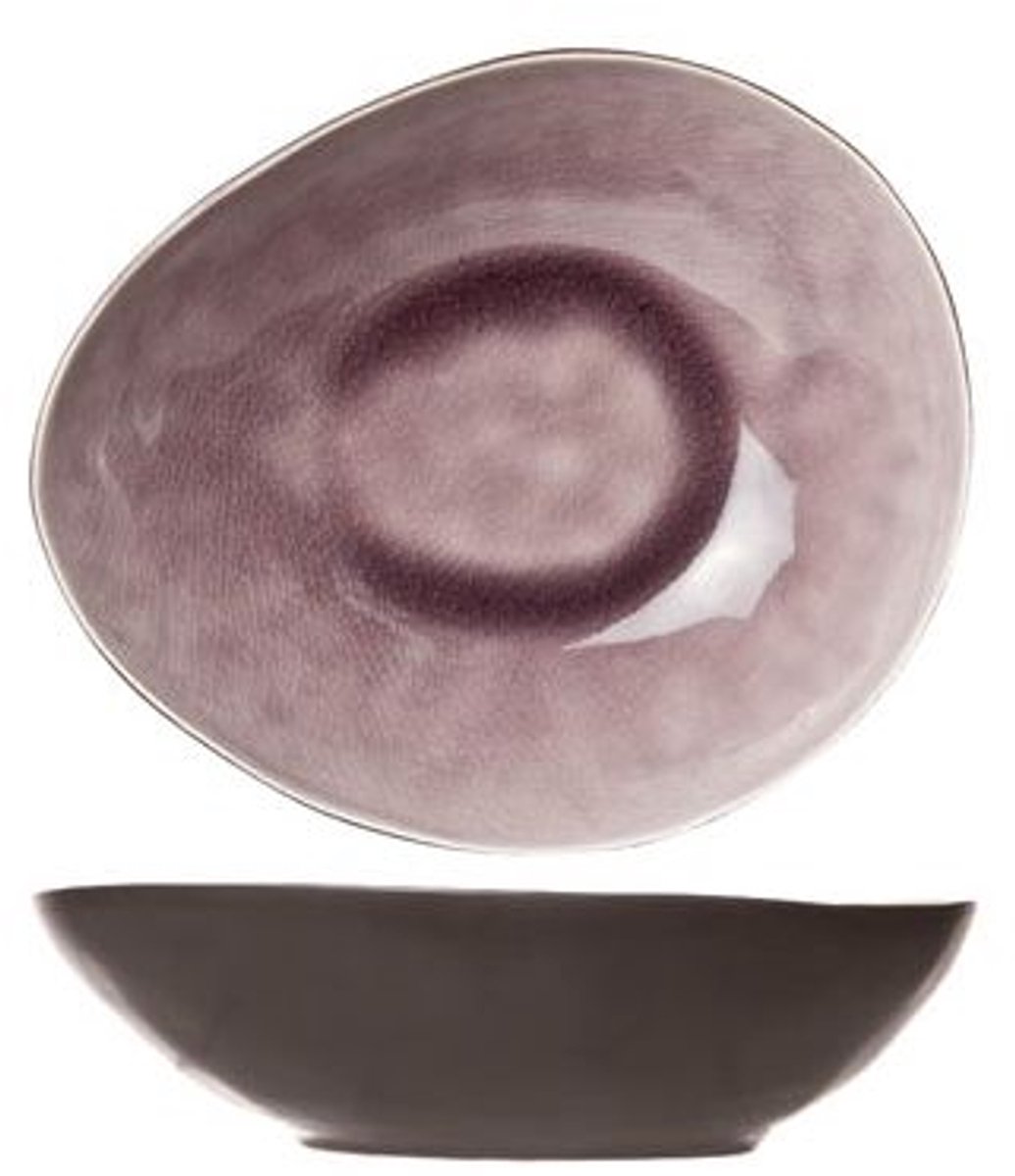 Streetfood Violet Diep Bord 19.5x16.5xh5cm