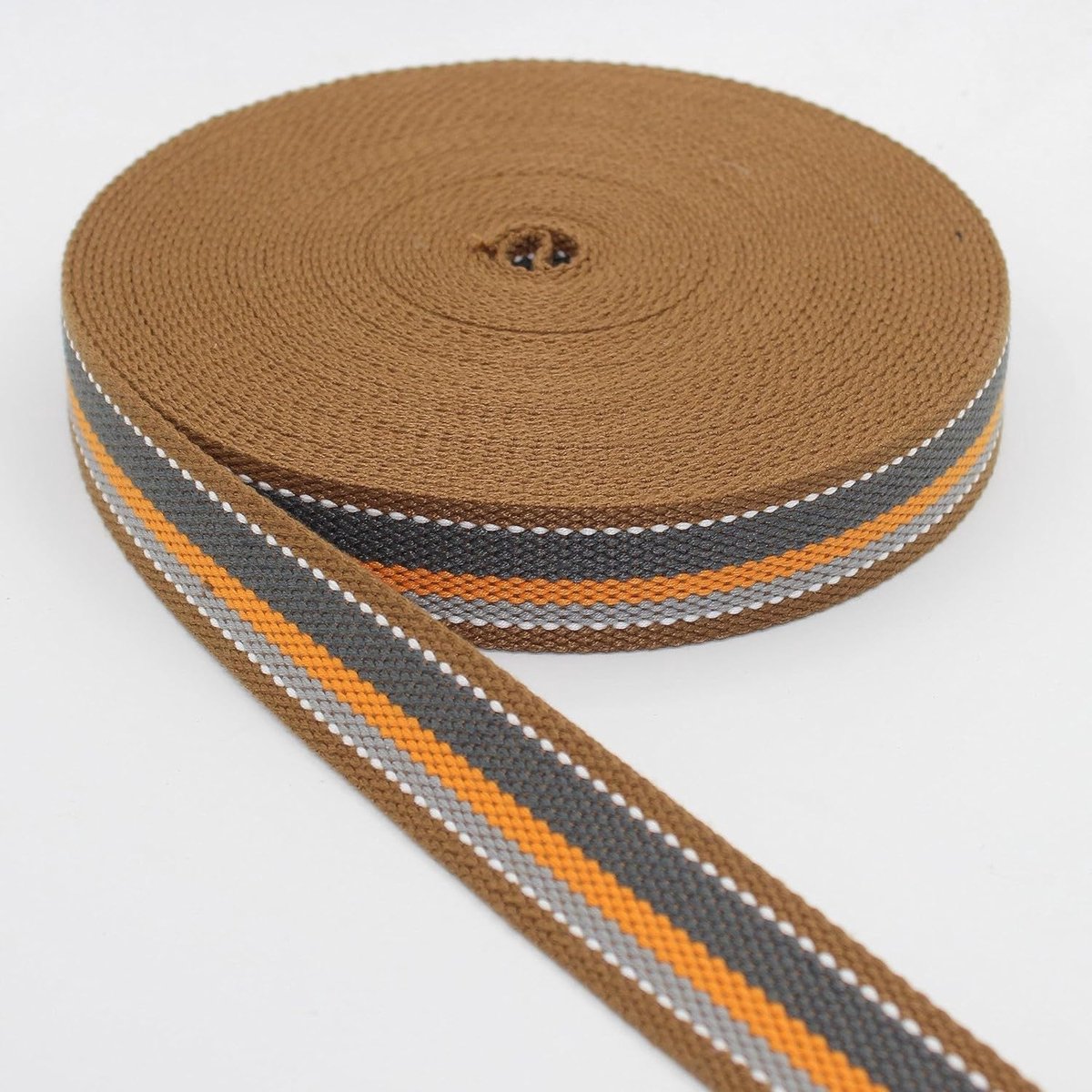 5 meter gestreepte geweven riem klassieke sport 65% polyester 35% katoen verschillende kleuren 30 mm kraag 183