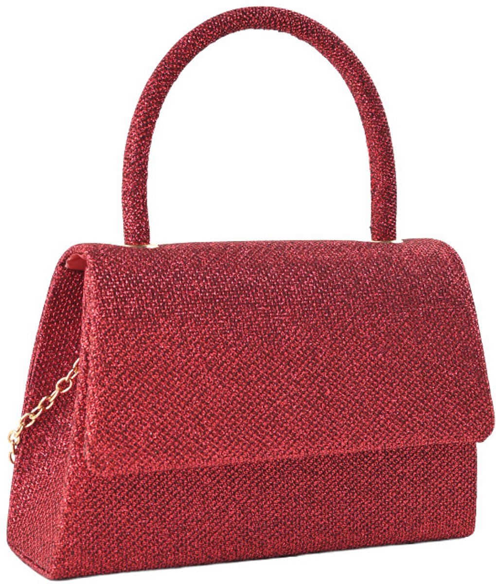 Giuliano avondtas glitter - Bordeaux