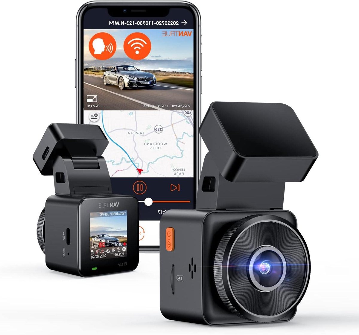Mini Dash Cam - Auto Camera - Veilig Rijden - 1080P HDR Nachtzicht - 1.54 Inch Scherm - Zwart