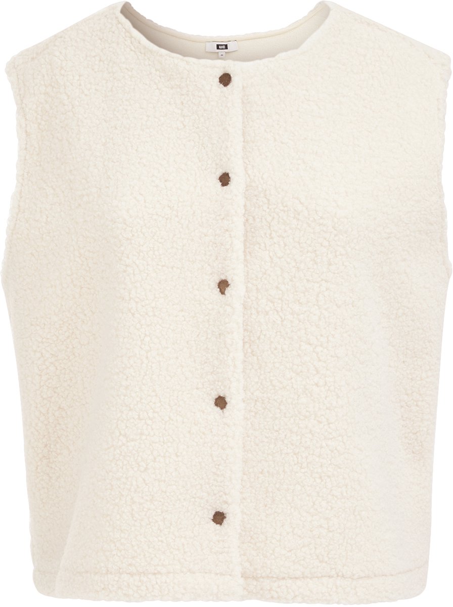 WE Fashion Dames teddy gilet - Curve