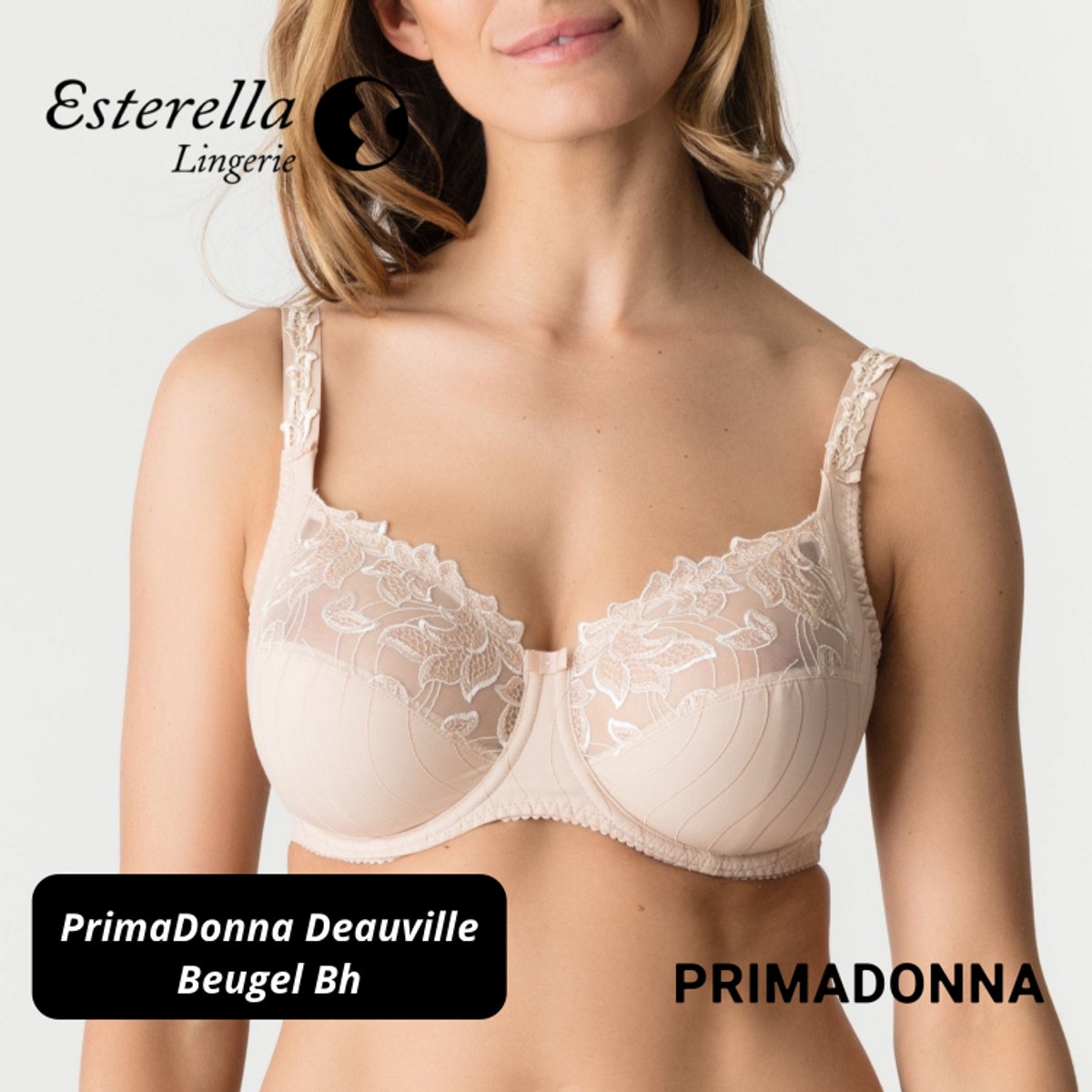 PrimaDonna Deauville Beugel Bh 0161811 Caffé Latte - maat EU 75F / FR 90F