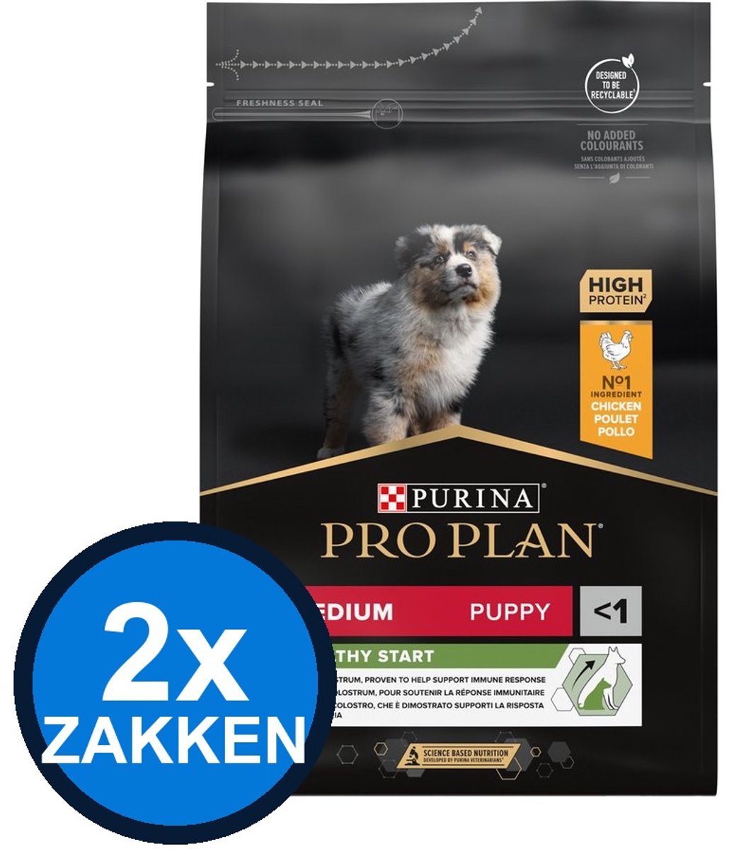 Pro Plan Pro Plan - Puppy Medium Healthy Start Kip - Hondenvoer Droogvoer - 3 kg