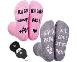Cadeaus voor Nieuwe Ouders - Antislipsokken en Decision Coin voor Zwangere Vrouwen en Doopcadeaus - Grappige en Praktische Geschenkideeën