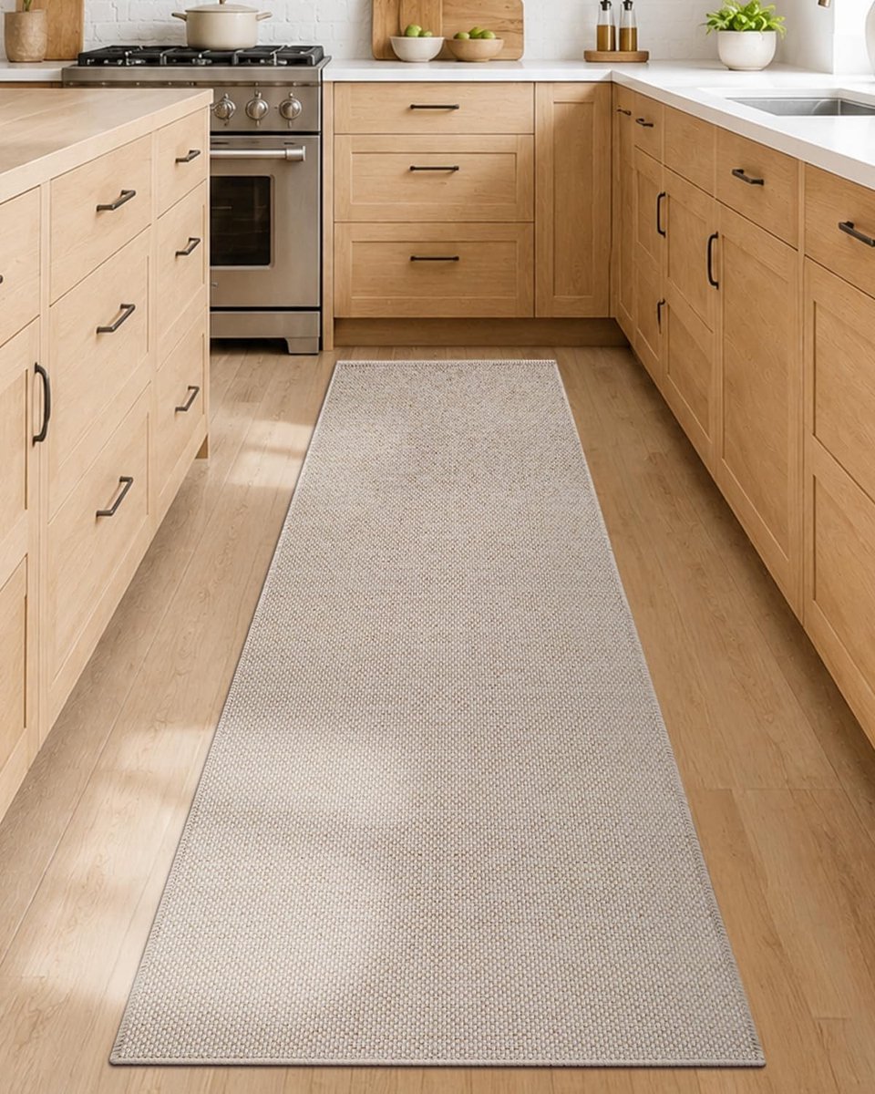 Anti-slip Wasbare Keukenlopers 65x240cm - Dun, Rubber Ondersteuning, Absorberend en Makkel