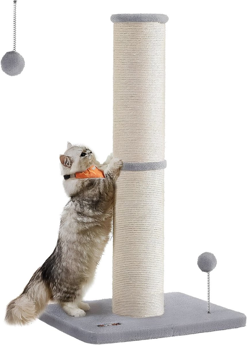 JCP® Krabpaal - Krabpaal voor Katten - Krabpaal Kat - Duivengrijs - 50cm x 40cm x 85cm