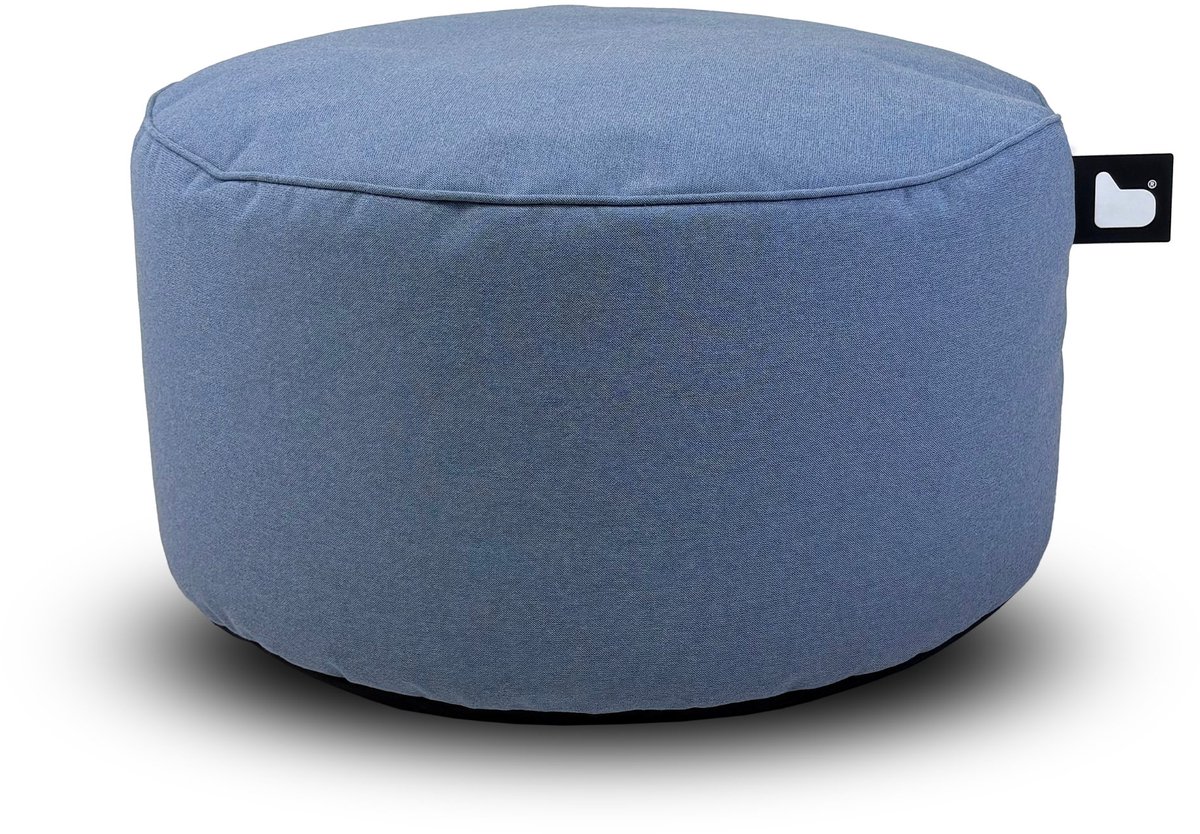 Extreme Lounging - b-poufe - poef rond - binnen & buiten - uv- en waterbestendig - ø60cm - Lagoon Blue