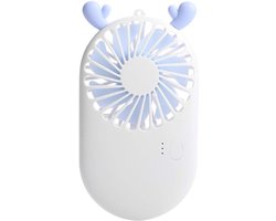 Krachtige mini-tafelventilator, draagbaar en elektrisch, met 800 mAh-accu, stil, voor thuis of onderweg