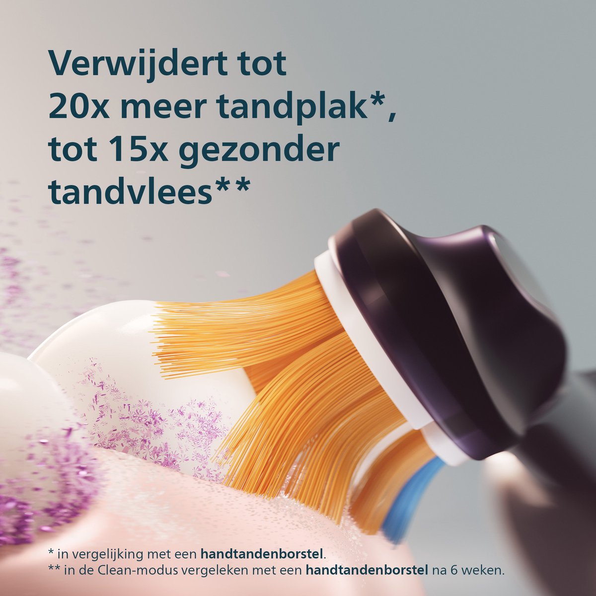 Philips Sonicare Next-Generation DiamondClean 8000 Elektrische Tandenborstel - Slimme Poetsdruksensor, Persoonlijke Coaching, Wittere Tanden & Gezonder Tandvlees - Donkerblauw - HX8311/13 thumbnail 6