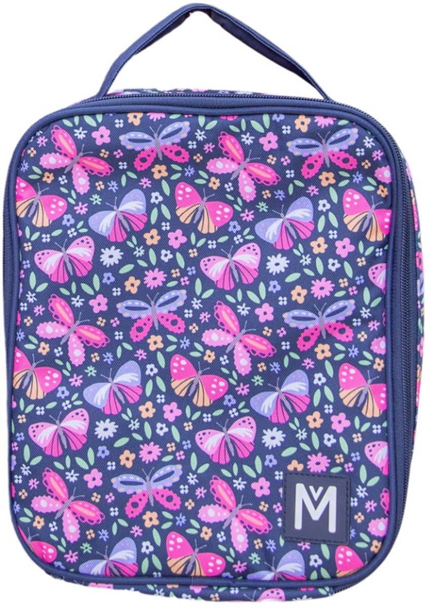 MontiiCo koeltas Large - thermo lunchtas - Butterflies