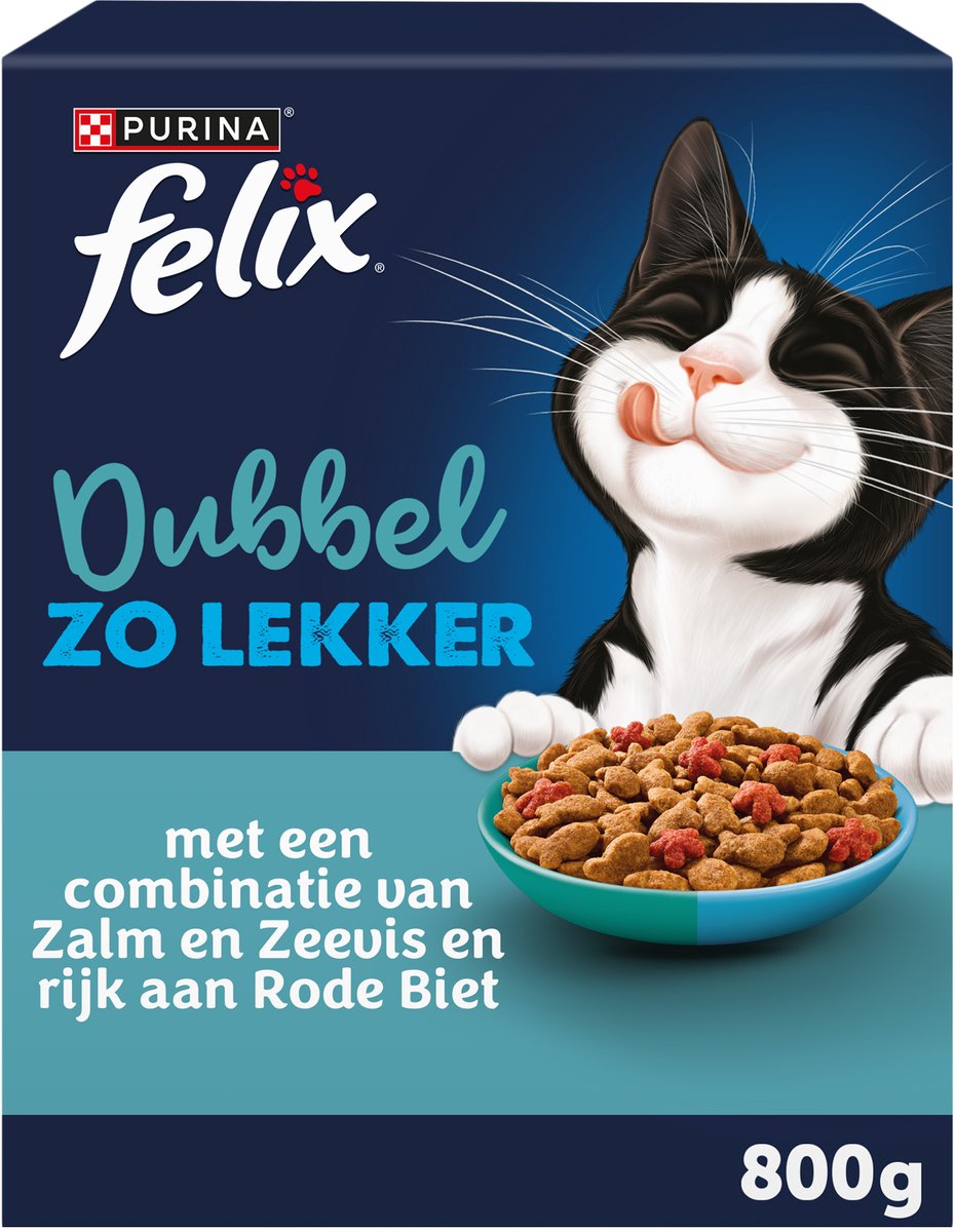 Felix Felix Dubbel Zo Lekker - Adult - Zalm en zeevis - 800 g