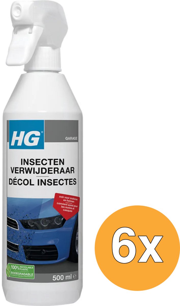 HG Insectenverwijderaar - 6 x 500 ml - Voordeelverpakking
