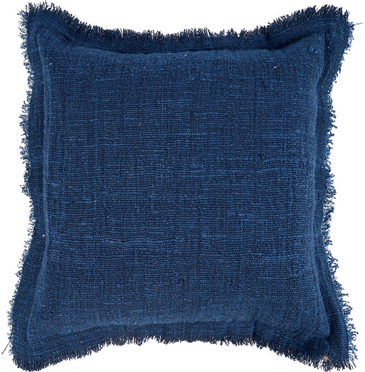 Bazar Bizar Antwerp The Azure Fringe Cushion Cover - Indian Blue