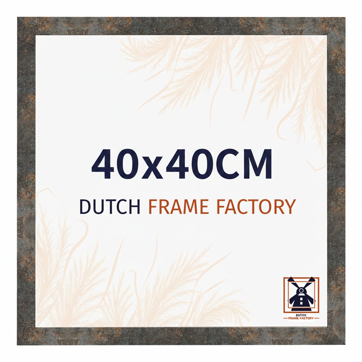 Dutch Frame Factory Fotolijst 40x40 cm - MDF - Geoxideerd Metaal - Benno