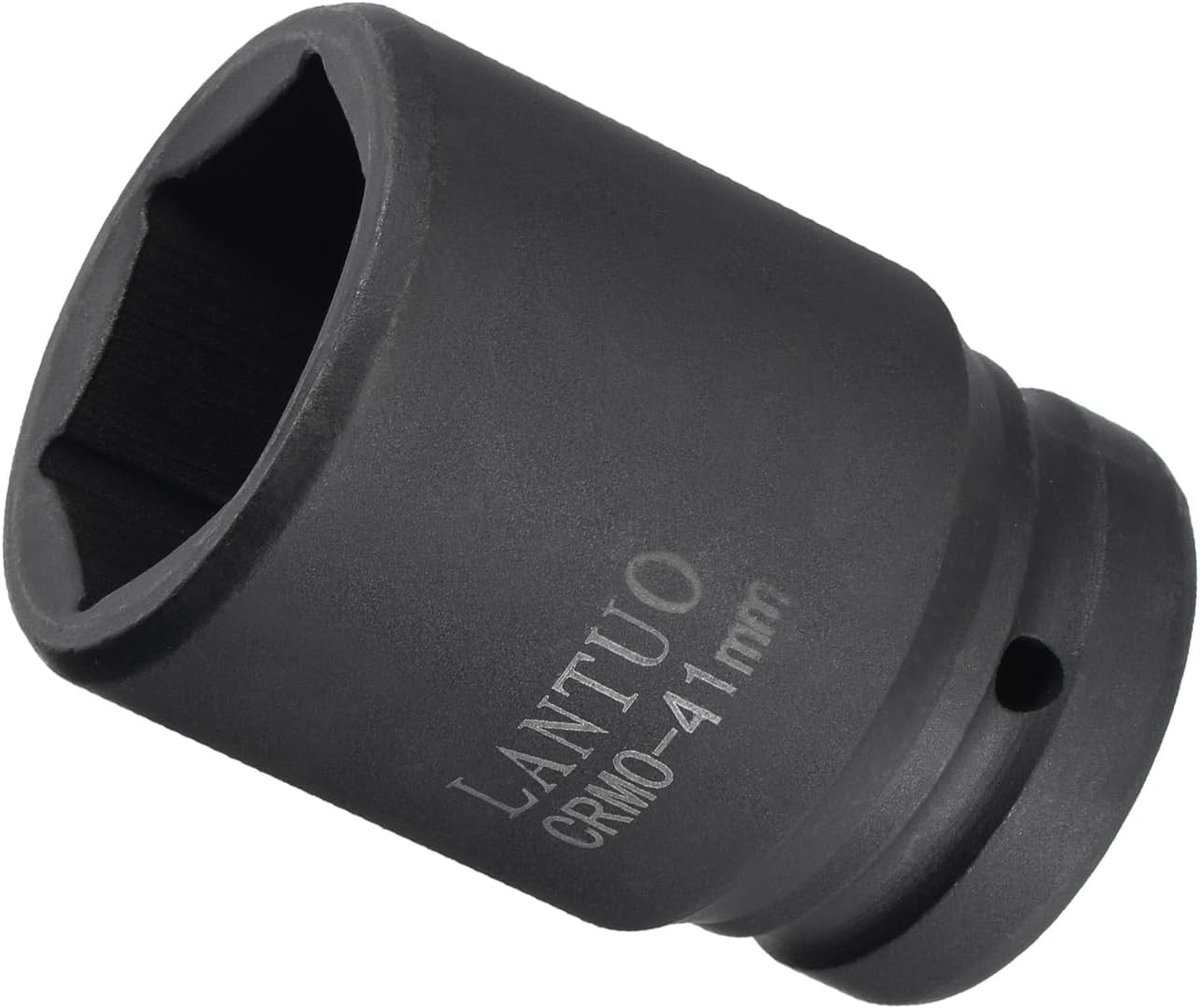 6-Punts Impact Socket 41mm, 1" Aandrijving, CR-MO Design voor Auto Reparaties en Klussen, Geschikt voor Professioneel Gebruik