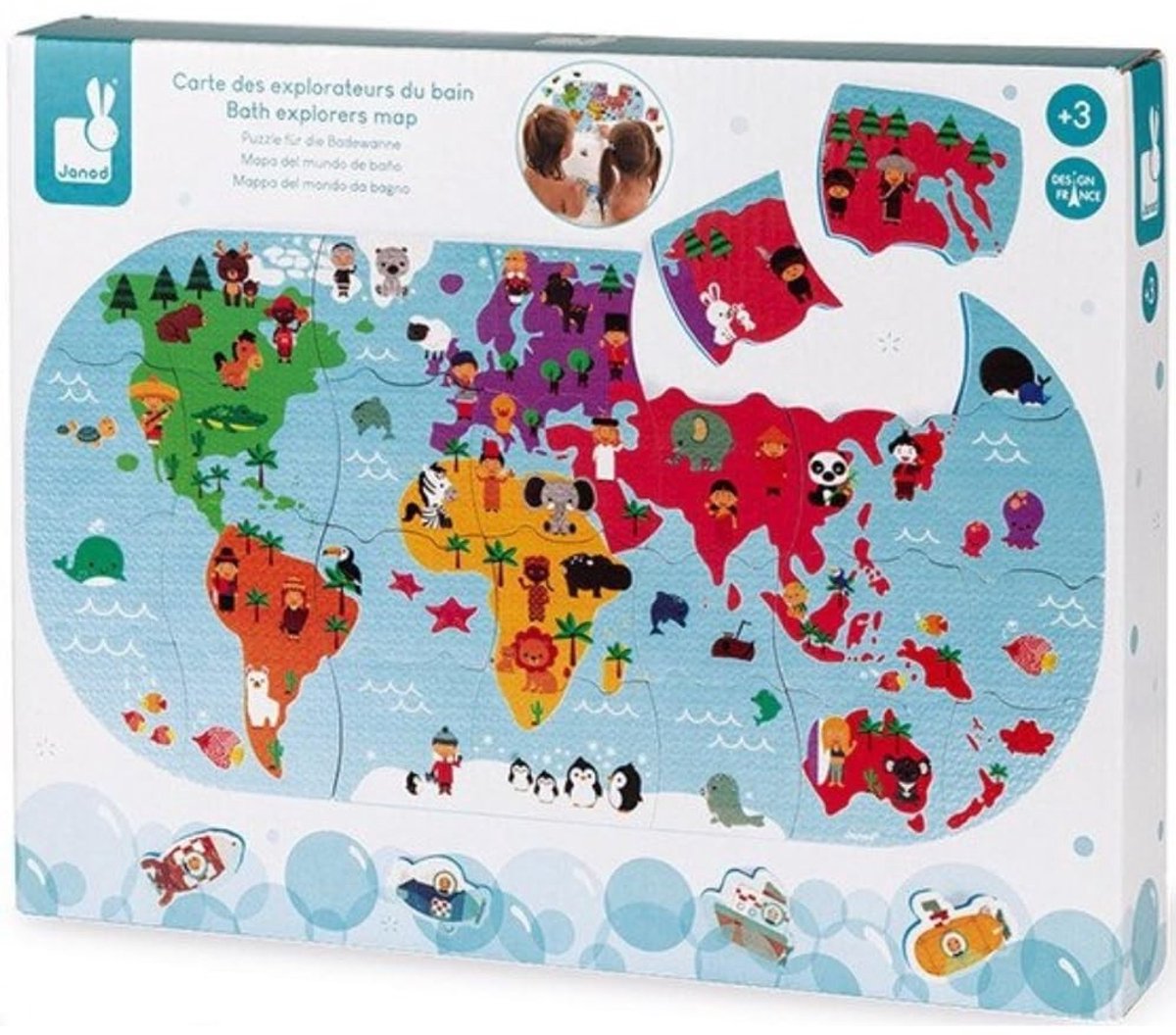 Solidchoice - Bad Speelgoed Puzzel voor Peuters met 28 Onderdelen