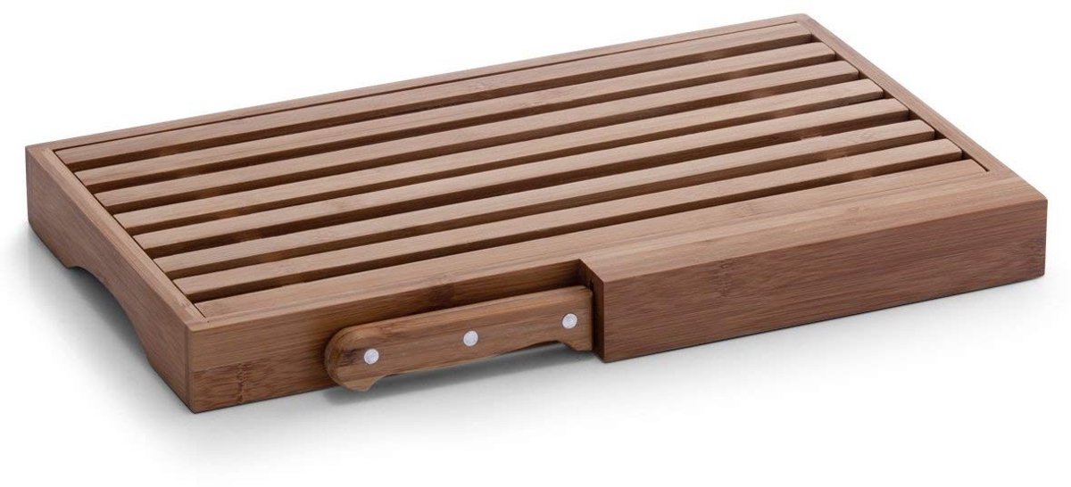 Solidchoice - Bamboe Snijplank met Ingebouwd Broodmes