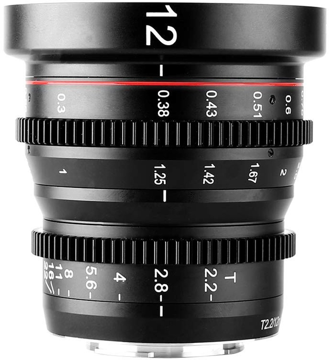 Solidchoice - 12mm T2.2 Handmatige Focus Wide Angle Lens voor M43