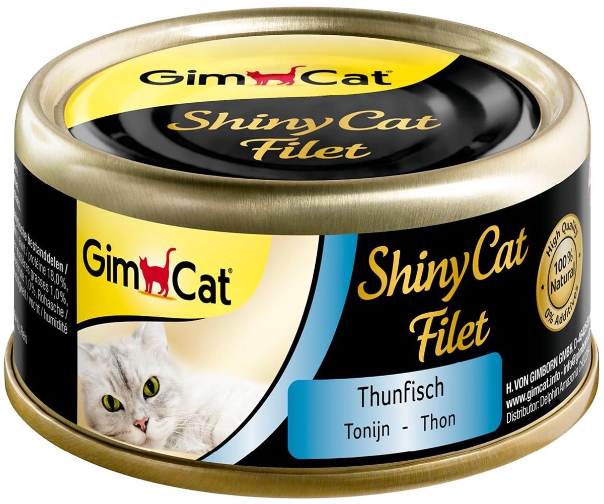 Solidchoice - ShinyCat Fillet met Tonijn, 48 Cans van 70g, Suikervrij