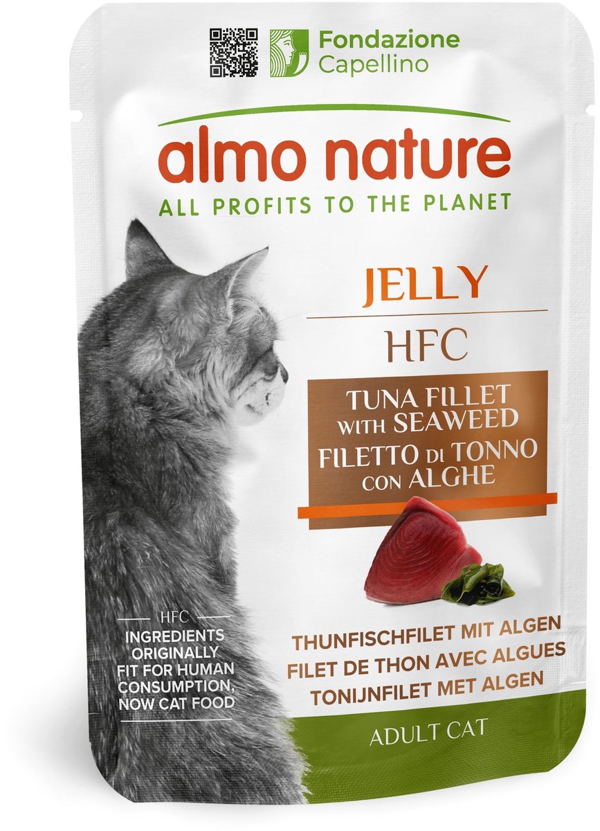 Solidchoice - HFC Jelly Natvoeding voor Katten met Tonijn en Zeewier - 24 x 55 g