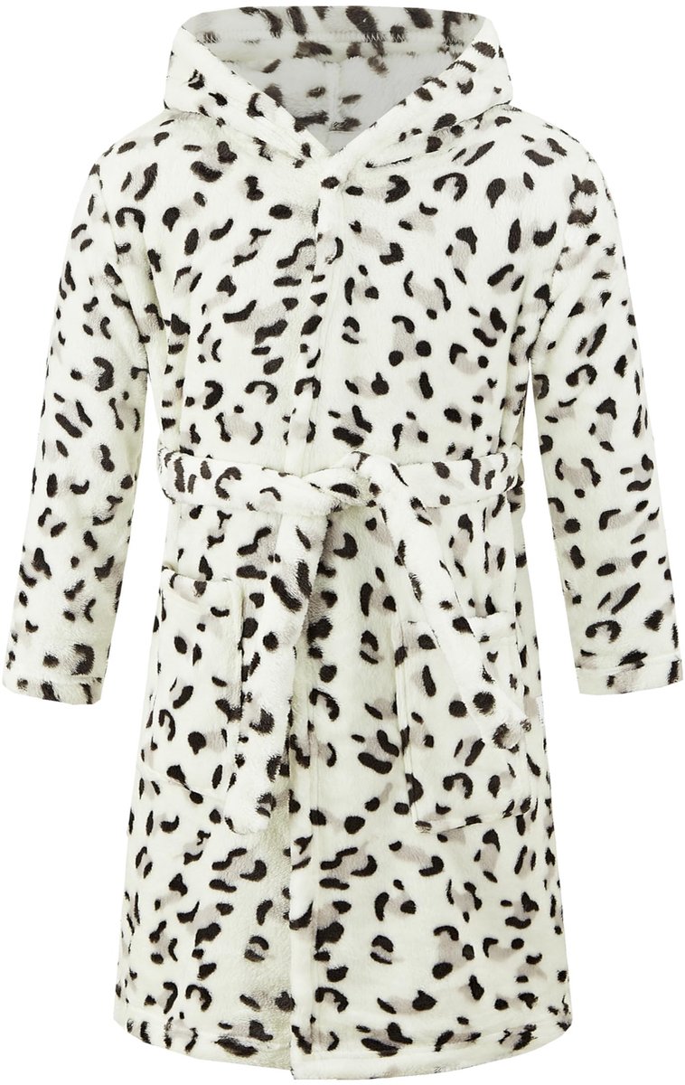 Solidchoice - Unisex Baby Badjas met Capuchon in Luipaardprint