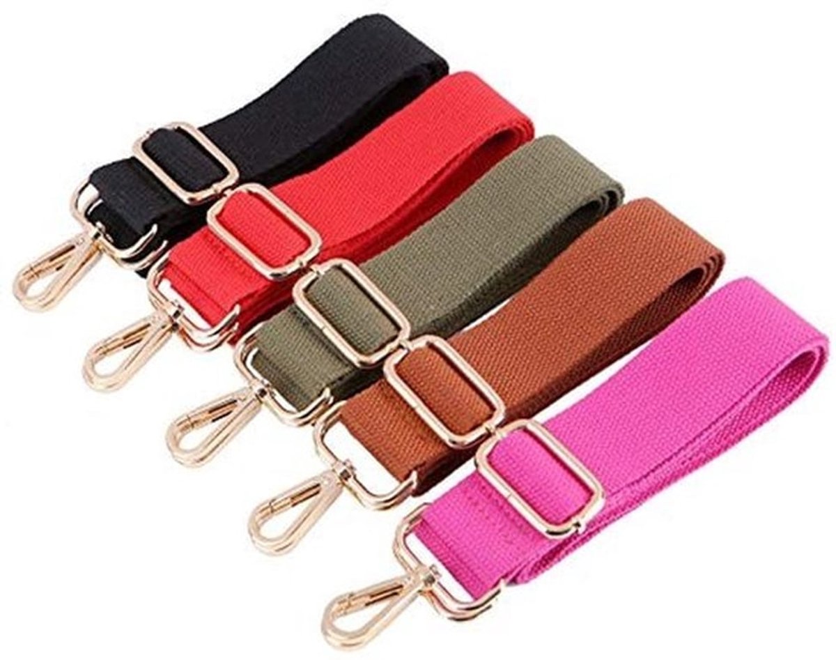 Schouderriem Verstelbaar 80-140 cm - Tassenriem - Schouderband voor Tas - Tashengsel - Karabijnhaak - 3,8 cm Breed - Tasriem