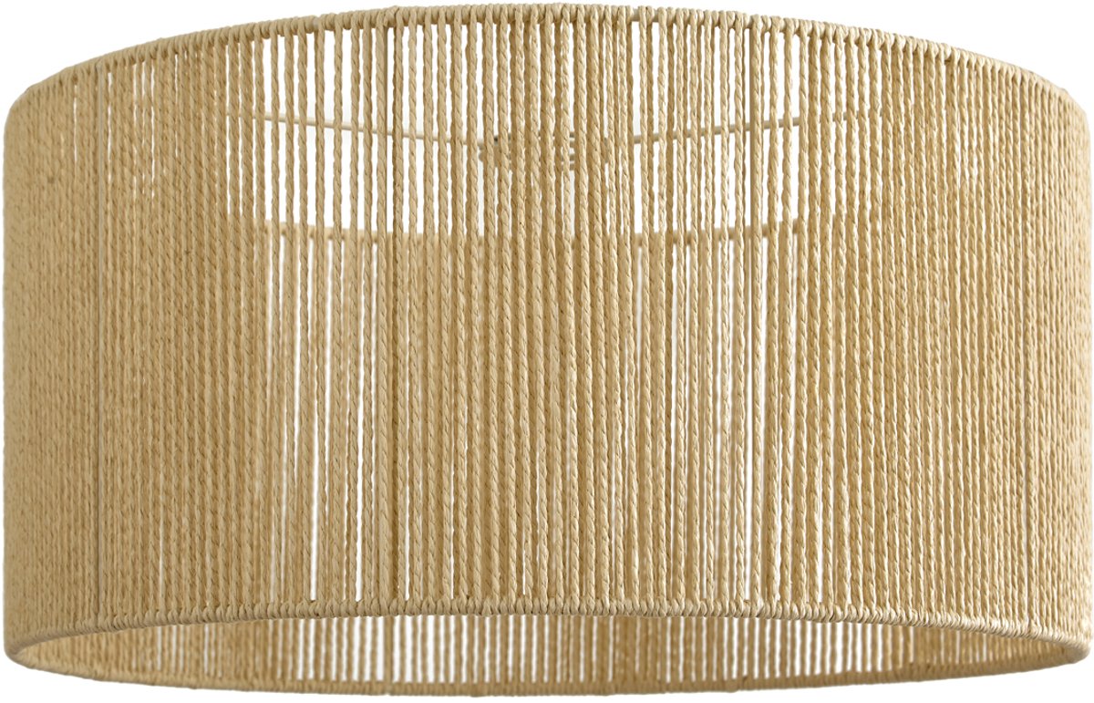Qazqa japandi Lampenkap - Cyl - naturel, rond, supports-e27, diameter 50 centimeter