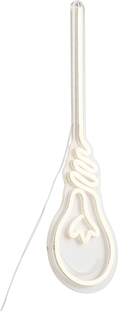 Qazqa led design neon wandlamp - Neon - wit, incl. 4.3W geintegreerde led, 14cm, ideaal als kinderkamer en woonkamer lamp
