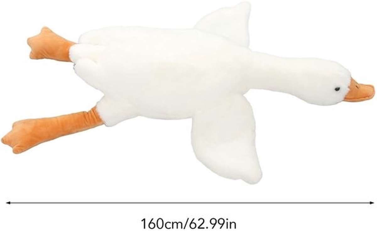 Gans Knuffel Zacht Gevuld - Knuffelbeer - Pluche Kussen - Comfortabele Metgezel - Geschikt Voor Thuis/Kantoor - Knuffeldier
