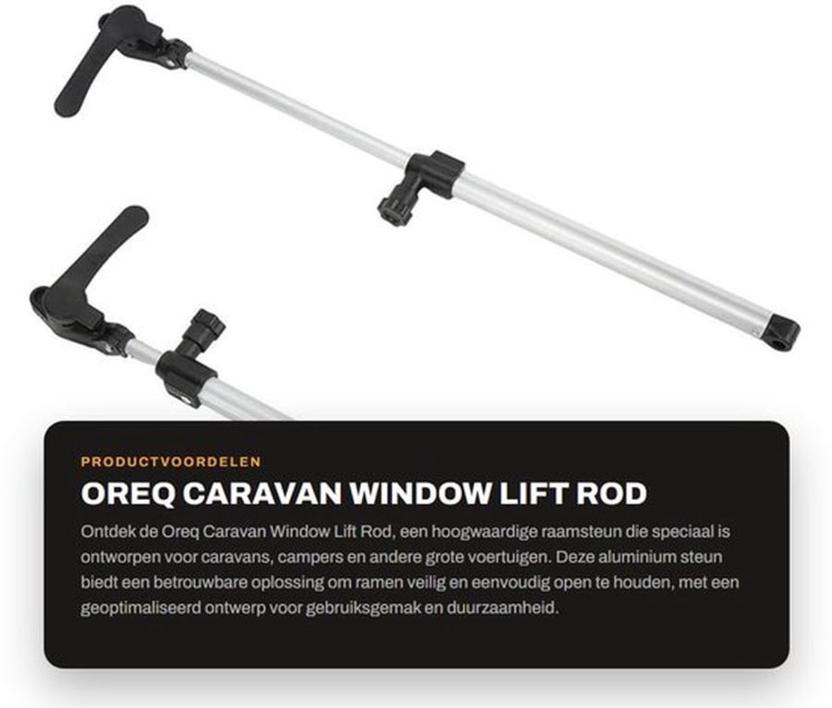 Raamsteun Aluminium Legering - RV Raamsteun - Camper Raamsteun - Verstelbaar 310-435mm - Automatische Opening - Hoogwaardige RV Onderdelen