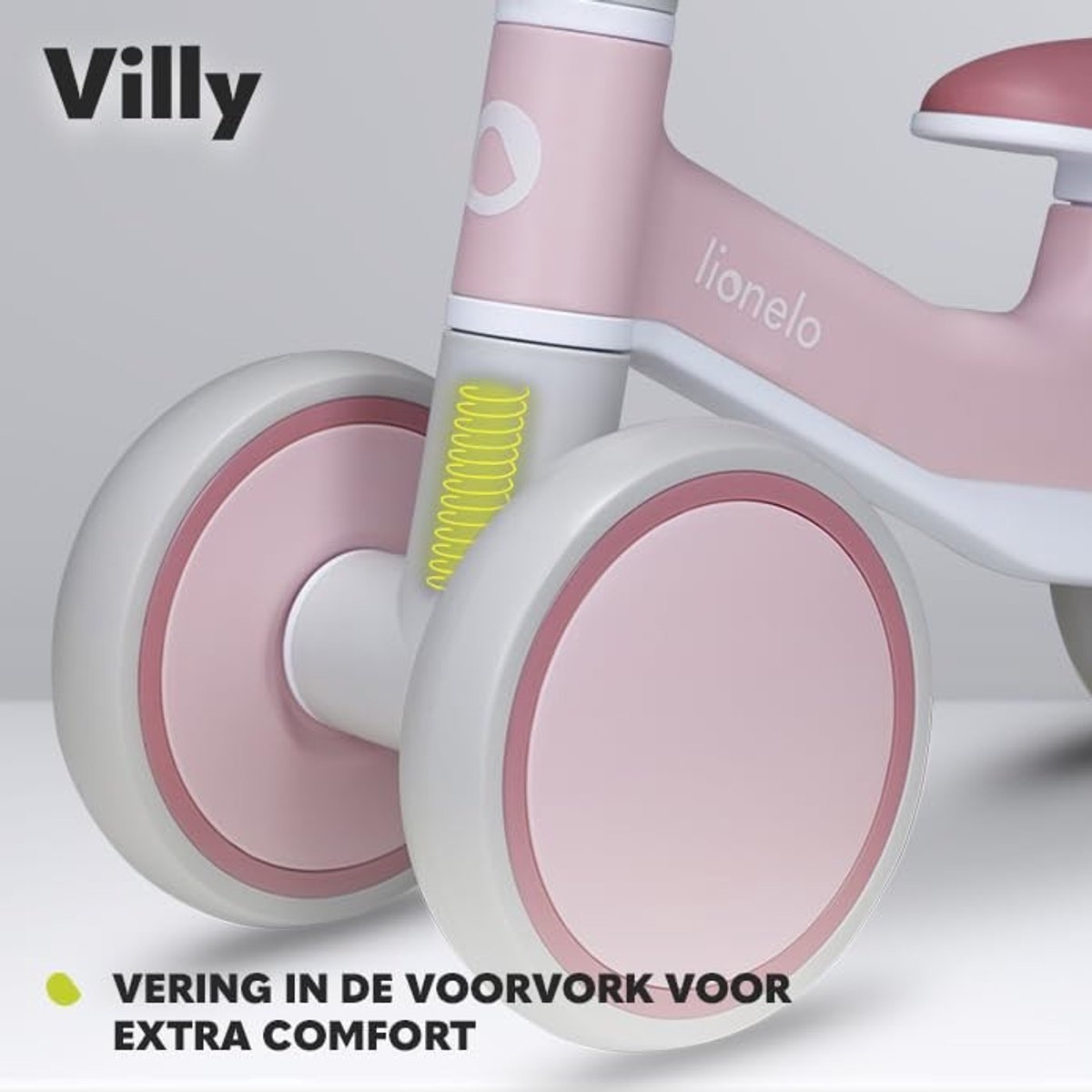 Solidchoice - Veilig Balanceerfiets voor Kinderen vanaf 1 Jaar, 4 Wielen