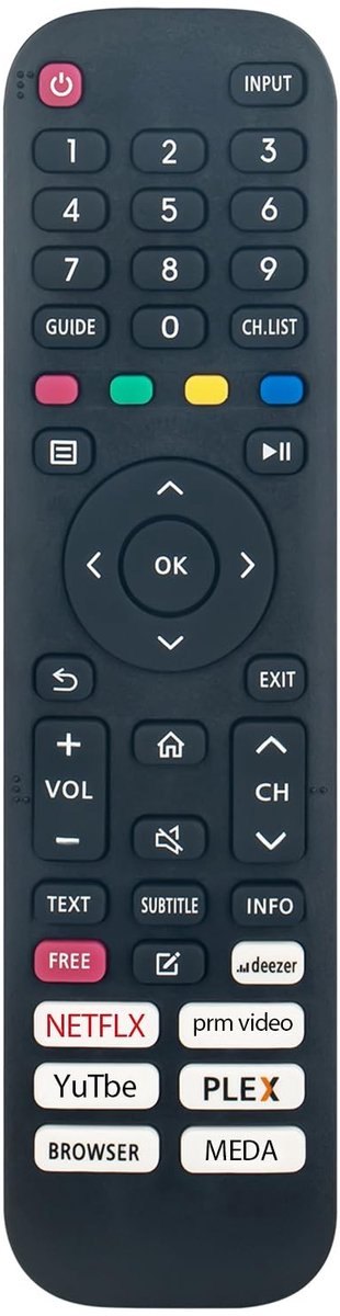 Solidchoice - Vervangende Afstandsbediening Geschikt voor Smart TV